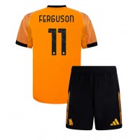 AS Roma Evan Ferguson #11 Vonkajší Detský futbalový dres 2025-26 Krátky Rukáv (+ trenírky)